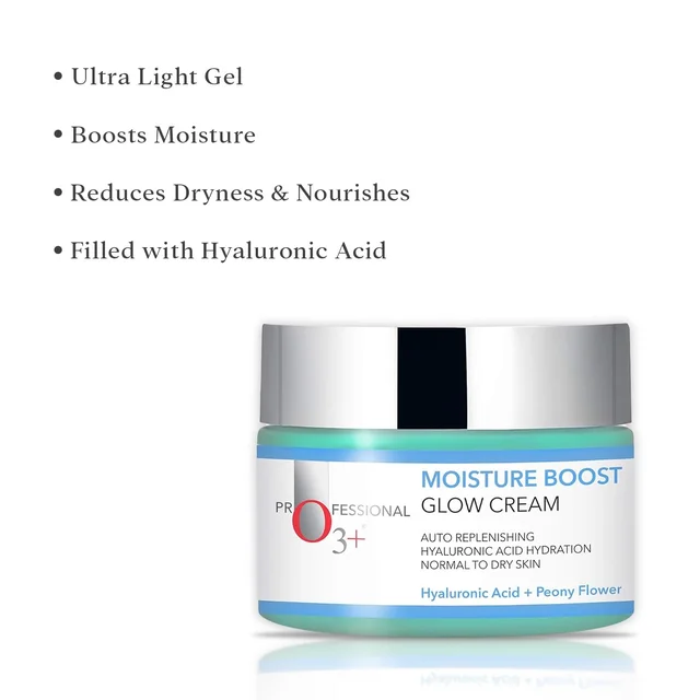 O3+ Professional O3+ Moisture Boost Glow Cream 50g | Hydrating Face Cream for Glowing Skin | Moisture Boost, Nourishment & Radiant Complexion