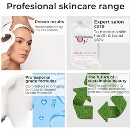 O3+ Professional Bridal Facial Kit 60g + 69ml | Bridal Glow Facial with Hyaluronic Acid, Glycolic Acid & Niacinamide | Radiant Skin for All Skin Types