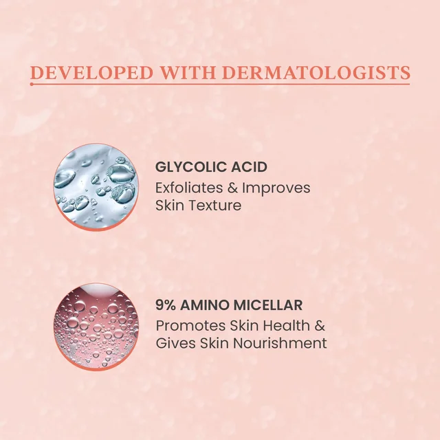 O3+ Professional Face Wash Glycolic Acid Glow Boosting & Brightening 100ml | Radiant Skin, Smooth Texture, Deep Cleanse for All Skin Type