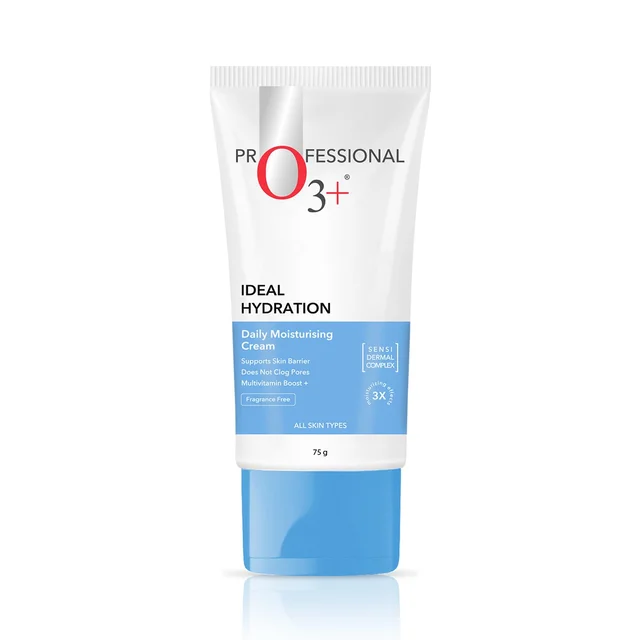 O3+ Professional Hyaluronic Acid Moisturizer Cream 75g | Hydrating Face Moisturizer for All Skin Types | Skin Plumping, Nourishing & Intense Hydration
