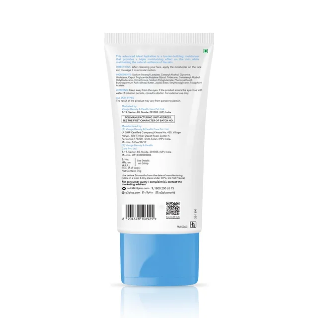 O3+ Professional Hyaluronic Acid Moisturizer Cream 75g | Hydrating Face Moisturizer for All Skin Types | Skin Plumping, Nourishing & Intense Hydration