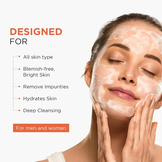 Oshea Herbals Papayaclean Anti Blemishes Face Wash 100gm | Enriched with Papaya & Vitamin E | Removes dark spost, Reduces Blemishes & Pigmentation For All Skin Types