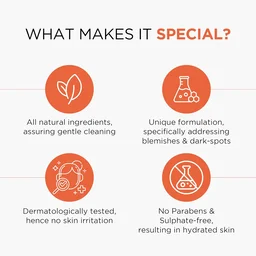 Oshea Herbals Papayaclean Anti Blemishes Face Wash 100gm | Enriched with Papaya & Vitamin E | Removes dark spost, Reduces Blemishes & Pigmentation For All Skin Types