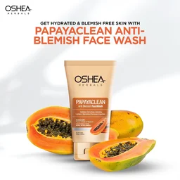 Oshea Herbals Papayaclean Anti Blemishes Face Wash 100gm | Enriched with Papaya & Vitamin E | Removes dark spost, Reduces Blemishes & Pigmentation For All Skin Types
