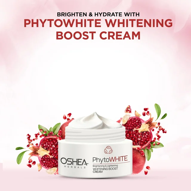 Oshea Herbals PhytoWHITE Brightening & Lightening Cream with SPF 25 PA+ 50g | Whitening Boost | UV Protection | Evens Skin Tone & Radiant Glow | Herbal Daily Moisturizer