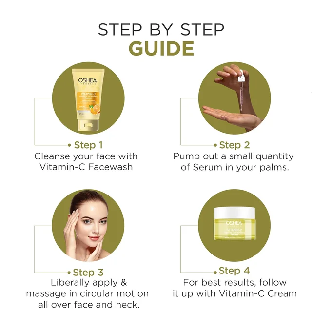 Oshea Herbals Skin Illuminating Face Serum 30ml for Unisex| Reduces Pigmentation, Wrinkles & Dullness | Hydrates & Evens Tone | Enriched with Vitamin C & Grapefruit Extract
