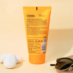 Oshea Herbals UVShield Sun Block Cream SPF 30, 60g | Broad-Spectrum UVA & UVB Protection | Non-Greasy, Water-Resistant Formula | Hydrating & Tan Prevention