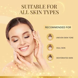Ozone Illuminous Gold Facial Kit - 60g | 6-Step Organic Facial for Radiant, Luminous Skin | Reduce Dullness | Skin Brightening | For Natural Golden Glow | For All Skin Types