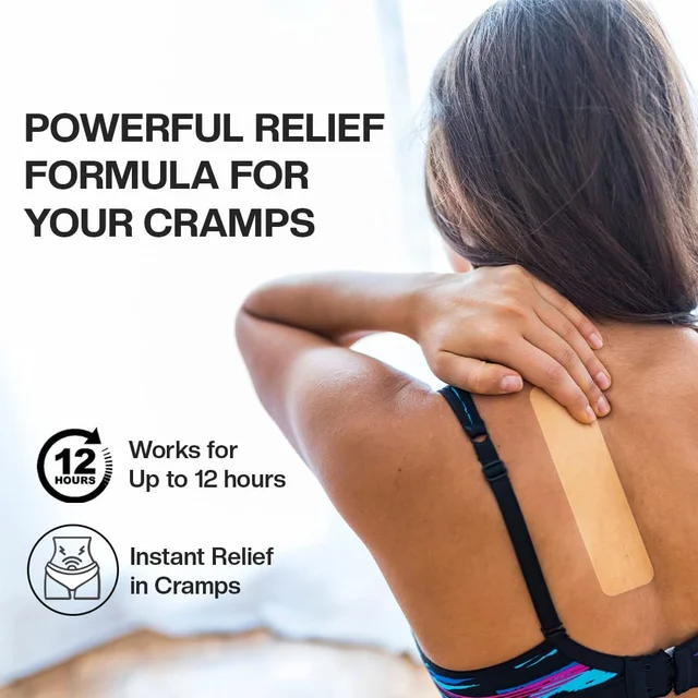 Pee Safe Feminine Herbal Pain Relief Patches (5 patches)| Natural & Pain Relief for Menstrual Discomfort | Sleek Design | No Side Effects & Comfort for Up to 12 Hours