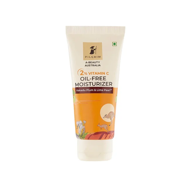 Pilgrim 2% Vitamin C Oil-Free Moisturizer, 50.0g | Brightens Skin, Hydrates, and Reduces Dark Spots with a Lightweight, Non-Greasy Formula.