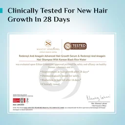 Pilgrim 3% Redensyl & 4% Anagain Advanced Hair Growth Serum 25ml Roll-On | Korean Black Rice Scalp Treatment | Controls Hair Fall, Boosts Regrowth & Density