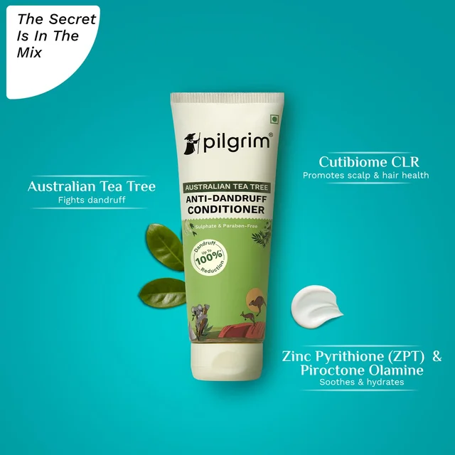 Pilgrim Conditioner Anti-Dandruff 200ml | Fights Dandruff, Soothes Scalp, and Leaves Hair Smooth, Hydrated, and Flake-Free.