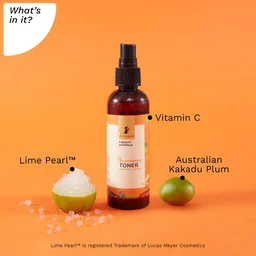Pilgrim Australian 1% Vitamin C Toner 100ml | Vitamin C Face Toner with Kakadu Plum & Lime Pearl | Brightening, Hydrating & Pore Care | All Skin Types