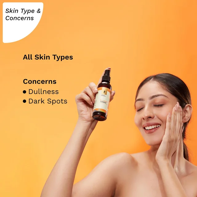 Pilgrim Australian 1% Vitamin C Toner 100ml | Vitamin C Face Toner with Kakadu Plum & Lime Pearl | Brightening, Hydrating & Pore Care | All Skin Types