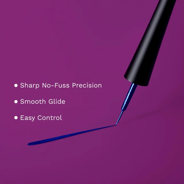 Pilgrim Blue Rebel Metallic Eyeliner 3.50ml | Intense Pigment, Long-Wearing Formula, and Smooth Application for a Vibrant, Eye-Catching Look.