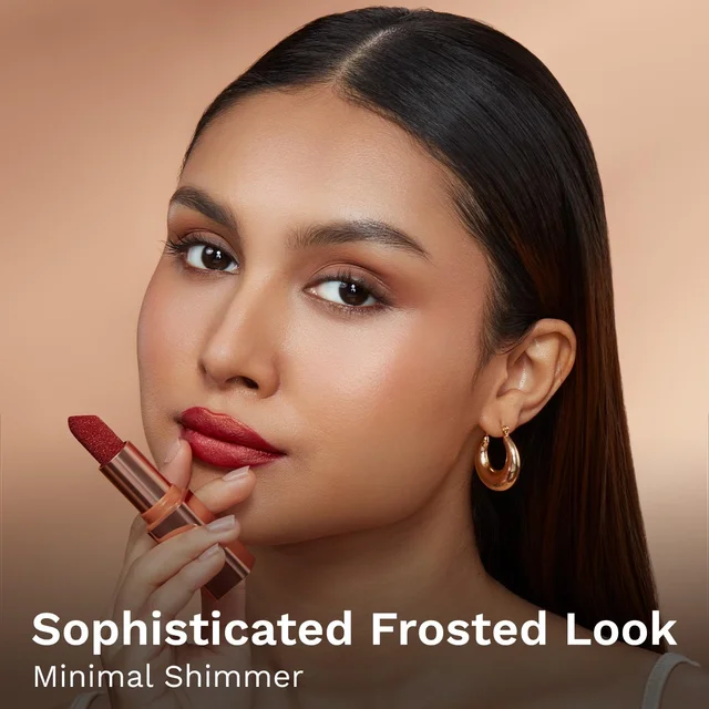 Pilgrim Glitter Lipstick Dubai luxury lifestyle 01 Jumeirah Jewel 4.2g | Glitter-Infused Matte Finish | Enriched with Vitamin E & Olive Oil | Non-Drying & Long-Lasting | Suitable for All Skin Types