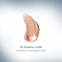 Pilgrim Glowing Delight Liquid Serum Highlighter Sunkiss Gold-01 | Illuminating Glitter Liquid Highlighter | Metal Glow Finish | Highly Pigmented Buildable Blendable Formula with French Grape Seed Oil