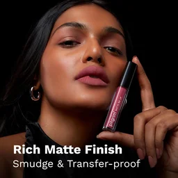 Pilgrim Liquid Matte Lipstick 07 Pink Kisses |Bold Pink Kisses Shade | Velvety Matte Finish | Long-Lasting | Smudge-Proof | Lightweight Formula for All-Day Comfort & High Pigmented Color