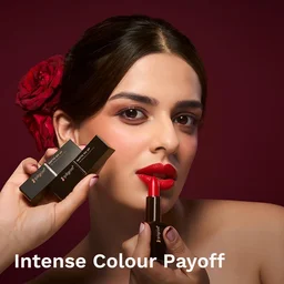 Pilgrim Matte Bullet Lipstick (Coral Untamed Red 22) | Vibrant Coral Red | Long-Lasting Matte Finish | Hydrating with Squalane | SPF 30 Protection | Smudge-Resistant & Vegan"