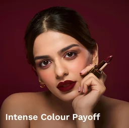 Pilgrim Matte Bullet Lipstick (Sultry Wine 26) | Deep Wine Red | Long-Lasting Matte Finish | Hydrating with Squalane | SPF 30 Protection | Smudge-Resistant & Vegan