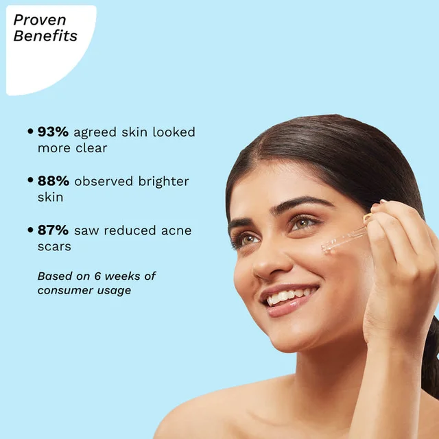 Pilgrim Niacinamide & Alpha Arbutin Skin Clarifying Serum, 30 ml | 5% Niacinamide + 1% Alpha Arbutin Acne Scar Treatment