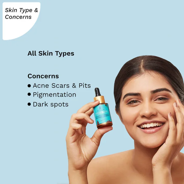 Pilgrim Niacinamide & Alpha Arbutin Skin Clarifying Serum, 30 ml | 5% Niacinamide + 1% Alpha Arbutin Acne Scar Treatment