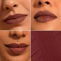 Pilgrim Oh So Creme Bullet Lipstick with Chic Coco-23 Shade | Silky Matte Finish & Highly Pigmented | Long Lasting & Smooth Glide | Lightweight Formula with French Grape Seed Oil
