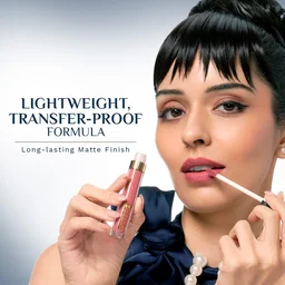 Pilgrim Oh So Creme Lipstick 03 Truffle Mystere | Ultra Light Highly Pigmented & Matte Liquid Lipstick | Long-Lasting, Smudge-Proof, Transfer-Resistant | Comfortable Wear for All Day Perfection