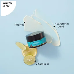 Pilgrim Retinol Under Eye Cream -30g | with Vitamin C & Hyaluronic Acid | for dark circles, Puffiness & Fine Lines | Brightening | Anti-wrinkle Cream | Paraben-free | Lightweight & Non-Greasy | For All Skin Types
