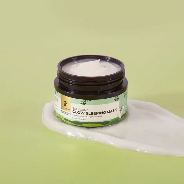 Pilgrim Squalane Glow Sleeping Mask, 50.0 gm | 1.8 oz. | Skin Brightening | Hydrating, Smooth & Supple Skin