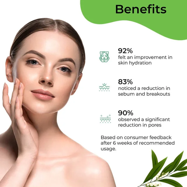Pilgrim Moisturizer Tea Tree Light Non-Oily, 80.0gm | Soothes Skin, Controls Oil, and Hydrates Without Clogging Pores for a Fresh, Matte Look.
