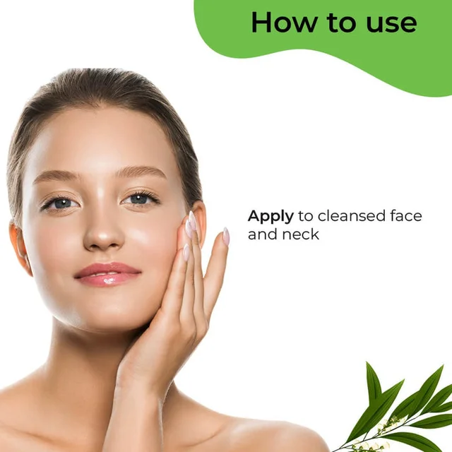 Pilgrim Moisturizer Tea Tree Light Non-Oily, 80.0gm | Soothes Skin, Controls Oil, and Hydrates Without Clogging Pores for a Fresh, Matte Look.