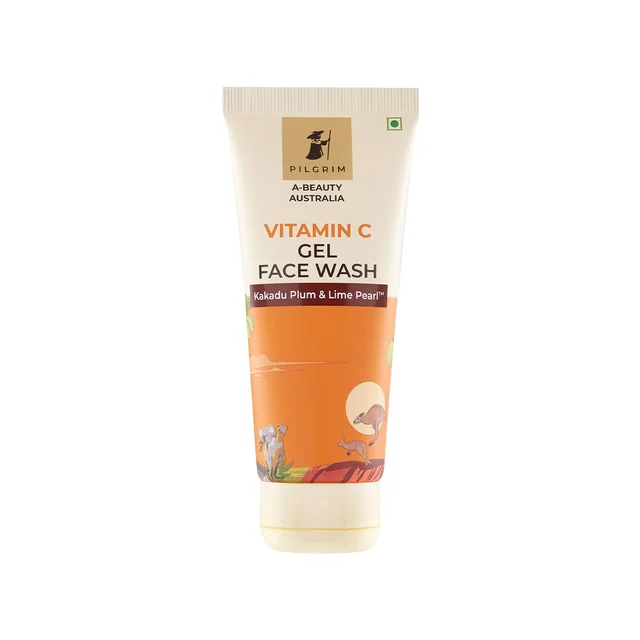 Pilgrim Vitamin C Gel Face Wash, 100ml | Brightens Skin, Reduces Dullness, and Cleanses Gently for a Refreshed Look.
