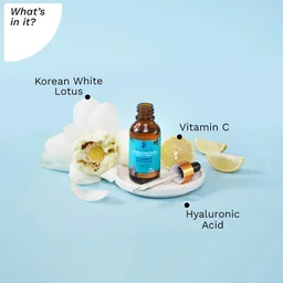 Pilgrim Vitamin C Night Serum (Oil-Based) with Hyaluronic Acid & White Lotus, 30ml | Hydrates, Brightens Skin, and Reduces Fine Lines Overnight.