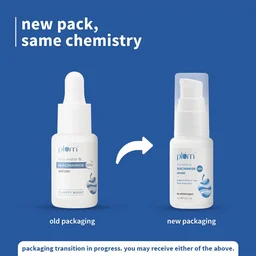 Plum 10% Niacinamide Serum with Rice Water 15ml | Brightening, Clear & Glowing Skin | Anti-Acne & Oil Control Serum for Acne-Prone, Oily, Combination & Sensitive Skin
