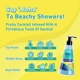 Plum Body Lovin Hawaiian Rumba Shower Gel 240ml | Refreshing Tropical Fragrance | Sulphate-Free & Gentle Cleanser | Hydrates Skin & Vegan, Daily Use Body Wash