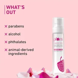Plum Bulgarian Valley Rose Water Face Toner 100ml | With Hyaluronic Acid | Hydrating & Pore Tightening | Balances pH, Alcohol-Free | For Oily, Acne-Prone & Combination Skin | Women & Men | Vegan