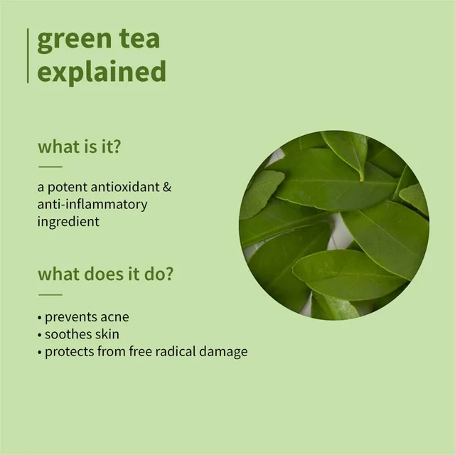 Plum Green Tea Pore Cleansing Face Wash 50ml | With Glycolic Acid | Fights Pimples & Controls Excess Oil | Gentle Exfoliating, Non-Drying | For Oily, Acne-Prone & Combination Skin | Vegan | Women & Men