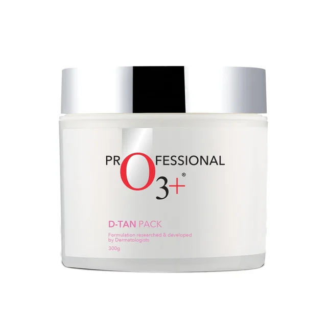 O3+ Professional O3+ D-Tan Pack 300g | Professional Tan Removal Face Pack with Mint & Eucalyptus Oil | Brightening, Nourishing & Glowing Skin