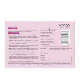 Raaga Professional Stem Cells Infused Mulerry 6 Step Facial Kit - 61g | With Mulberry and Alp Rose Stem Cells | Reduces Dark Spots | Rejuvenating facial | Anti-Aging Facial Kit | Deep Hydrating | for All Skin Types