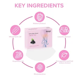 Raaga Professional Stem Cells Infused Mulerry 6 Step Facial Kit - 61g | With Mulberry and Alp Rose Stem Cells | Reduces Dark Spots | Rejuvenating facial | Anti-Aging Facial Kit | Deep Hydrating | for All Skin Types