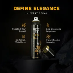 Rock On Elegance Body Spray 150ml | Unisex Long-Lasting Fragrance Deodorant | Refreshing & Energizing Body Spray for Men & Women | Daily Odor Control