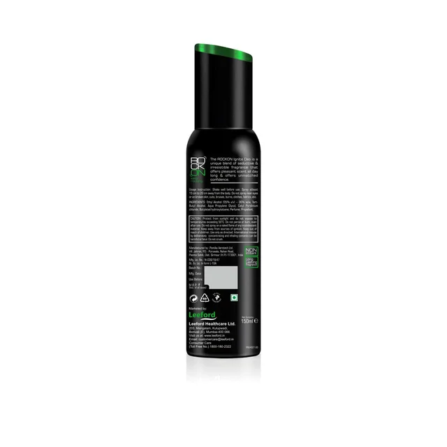 Rock On Ignite Deodorant for Men 150ml | Long-Lasting Bold Fragrance Body Spray | Premium Deodorant with All-Day Odor Protection for Men