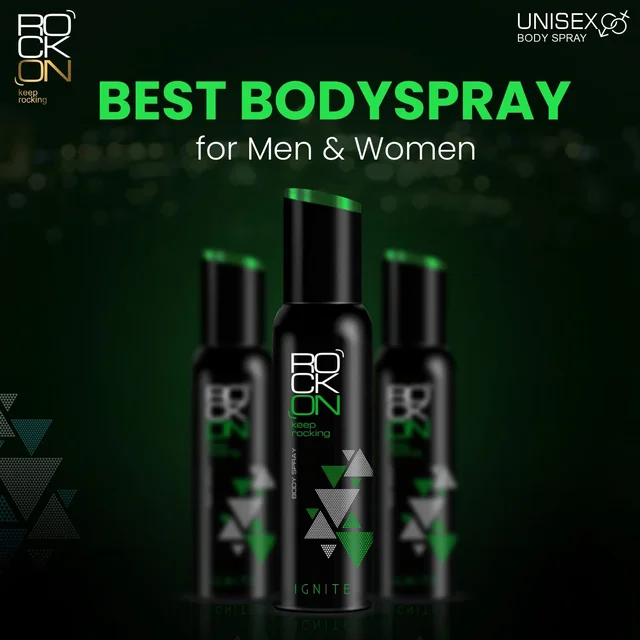 Rock On Ignite Deodorant for Men 150ml | Long-Lasting Bold Fragrance Body Spray | Premium Deodorant with All-Day Odor Protection for Men