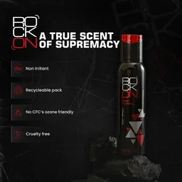 Rock On Impulse Deodorant Body Spray 150ml | Long-Lasting Fresh Fragrance | Unisex Deodorant for Men & Women | All-Day Odor Control & Confidence Boost