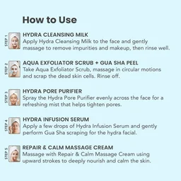 Sara Beuty Hydra Aqua Bomb Facial Kit for Skin Brightening with Hyaluronic Acid & Tea Tree | Deep Hydration, Glow Boost, Salon Style Facial Care Kit