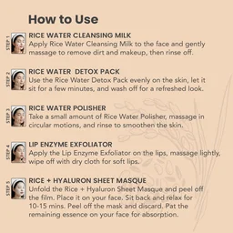 Sara Beuty Korean Glass Glow Facial Kit with Rice Extract & Ceramides | 10 Step Salon Facial Kit for Brightening, Hydration & Smooth Radiant Skin