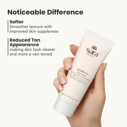 Sara Beauty Sara Korean Rice Water D-Tan Even Tone Mask 120g | Rice Water, Niacinamide, Vitamin C & Licorice | Removes Tan, Brightens Skin | Evens Tone, Hydrates & Adds Natural Glow