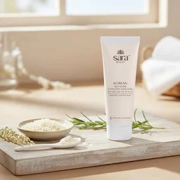 Sara Beauty Sara Korean Rice Water D-Tan Even Tone Mask 120g | Rice Water, Niacinamide, Vitamin C & Licorice | Removes Tan, Brightens Skin | Evens Tone, Hydrates & Adds Natural Glow