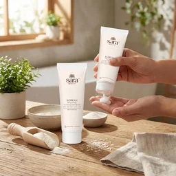 Sara Beauty Sara Korean Rice Water D-Tan Glow Cream 120g | Rice Water, Niacinamide, Vitamin C & Licorice | Brightening Face Cream for Tan Removal, Even Skin Tone & Daily Glow